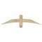 Ekena Millwork Bellingham Rough Sawn Timber Gable Bracket, Douglas Fir, 48"W x 12"H x 2"D x 4"F, 6/12 Pitch GBW048X12X0204BEL00RDF - alternate 1